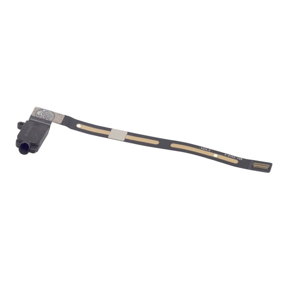 Replacement Headphone Jack Port Socket With Flex Cable Ribbon Earpiece For iPad Air 2 / iPad 5 (2017) - Black
