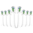 thumbnail image 1 of Replacement Heads for Sonicare - Fits Series 3, 6, 9. Soft Rounded Bristles with 40% More, Blue Reminder, No Metal or Copper, FDA Approved, Individual Foil Packaged.  Pack Of 8., 1 of 11