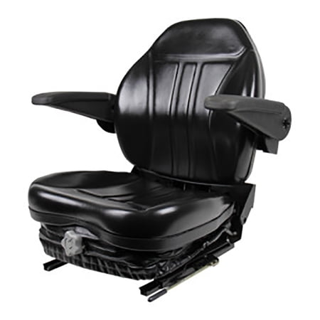 Replacement High-Back Seat with Integrated Suspension (with armrests)