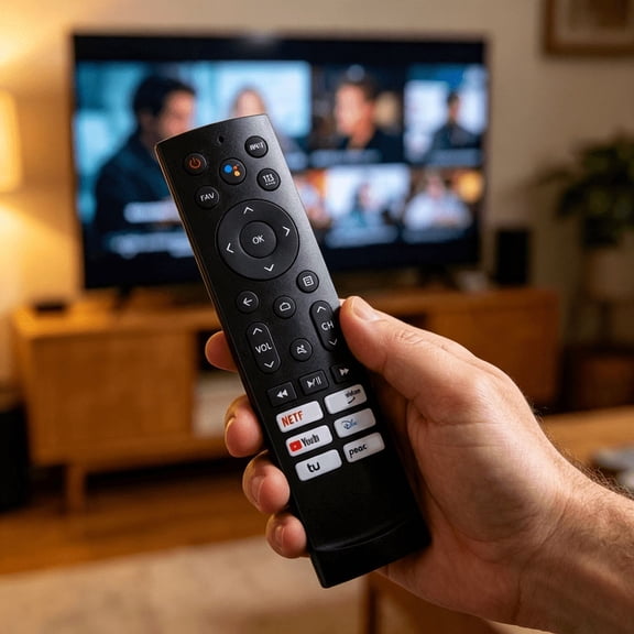 Replacement His*ense TV Remote Control, One-Click Popular Streaming Hotkeys, Easy Pairing & Sturdy Construction, Compatible ERF3Q ERF3G ERF3H90H ERF3L90H ERF3A90, No Voice Function