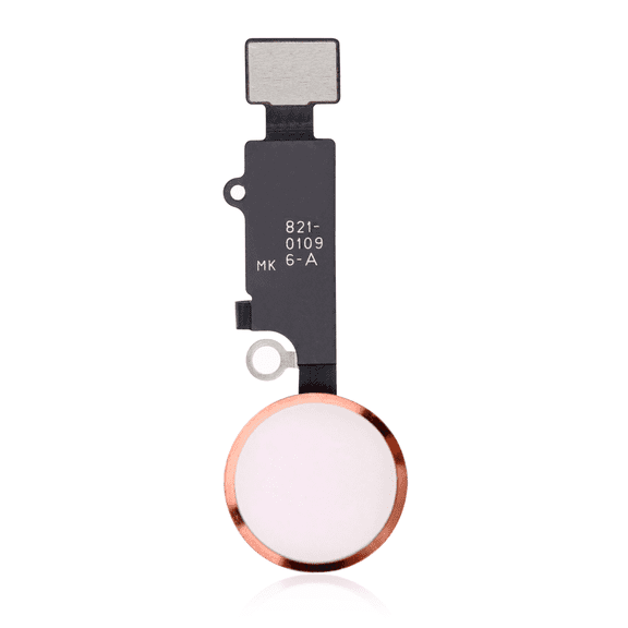 Replacement Home Button With Flex Compatible For iPhone 7 / 7 Plus / 8 / 8 Plus / SE (2020) (Rose Gold) (Warning: Compatible For Cosmetic Use Only)
