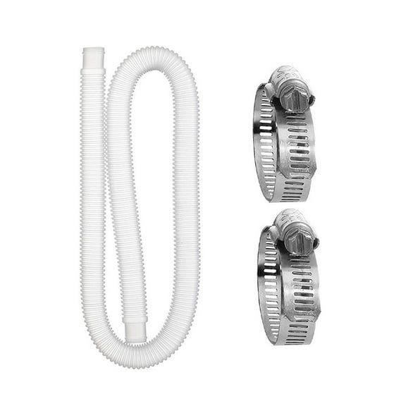 Replacement Hose For Above Ground Pools (Set of 2) 1.25" Diameter Accessory Pool Pump Replacement Hose - Filter Pump Hose Compatible with with filter Pump 330 GPH, 530 GPH, and 1000 GPH