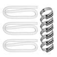 thumbnail image 1 of Replacement Hose For Above Ground PoolsSet Of 3, 1.25" Diameter Accessory Pool Pump Replacement Hose 59 Long - Filter Pump Hose For Pump Models #607 #637.Bundled With 6 Metal Clamps, 1 of 6