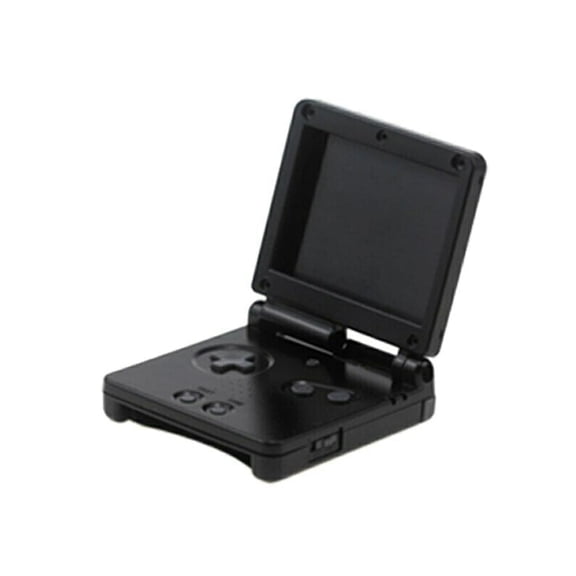 Replacement Housing Shell for Gameboy Advance SP GBA SP, Full Cover Case with Precise Cutouts for All Ports & Buttons, Durable ABS Protective Shell (Black)