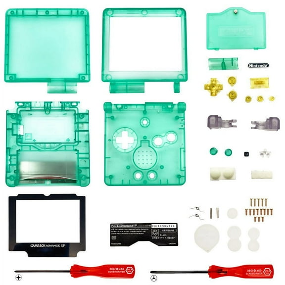 Replacement Housing for Nintendo GBA Game Boy Advance SP Shell Glow In Dark