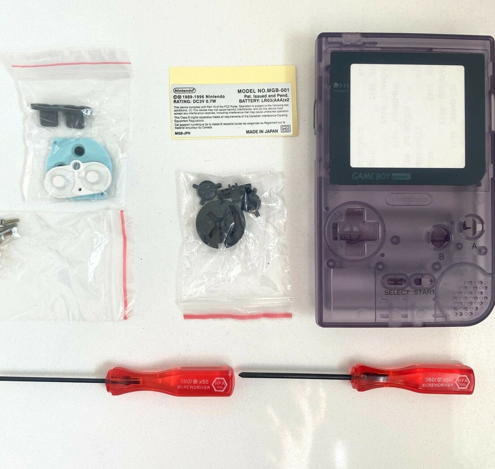 Nintendo Game Boy Pocket Clear