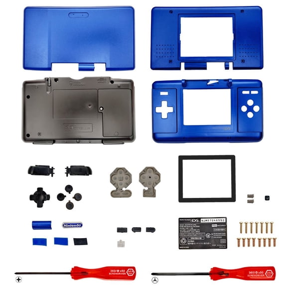 Replacement Housing for Original Nintendo DS Shell Screen Tools Blue Black