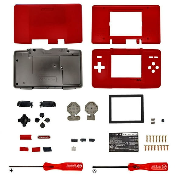 Replacement Housing for Original Nintendo DS Shell Screen Tools Red Black