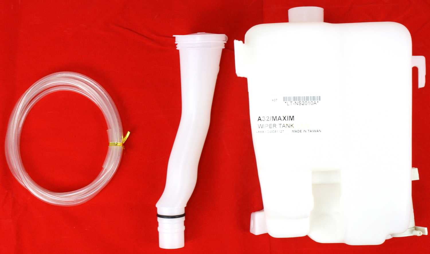 Replacement I370501 Washer Reservoir Compatible with 1995-2001 Nissan Maxima 1996-1998 Infiniti I30 With Pump