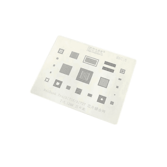 Replacement IC Comprehensive Stencil Compatible For MacBook Pro (A1706 / A1707) (MAC 5)