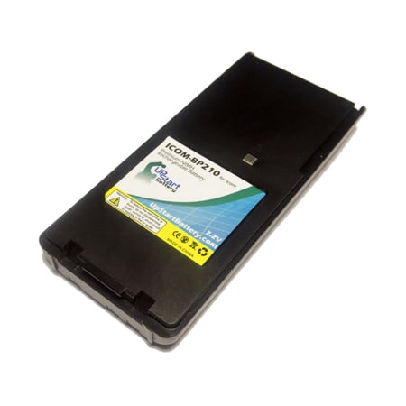 Replacement Icom BP-210 Battery for Icom IC-V8, IC-V82, IC-A6, IC-A24, IC-T3H, IC-A6E, IC-F3GS, IC-F11 Two-way Radios (1600mAh, 7.2V NI-MH)