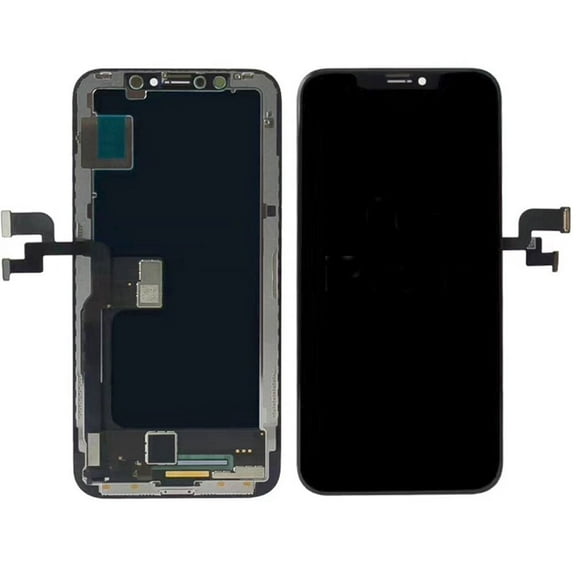 Replacement In-Cell Quality LCD Screen And Digitizer Assembly With Metal Frame For Apple iPhone X - Black/Space Grey