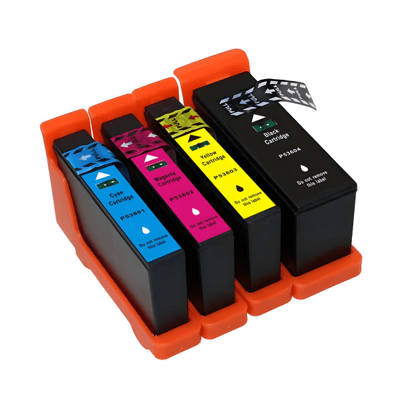Replacement Ink Cartridge 53606 53601 53602 53603 53604 compatible for Primera 4100 Printer - 4 Pack