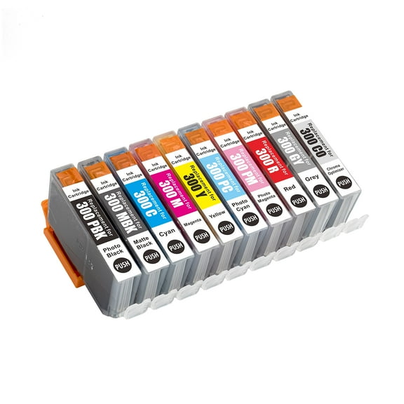 Replacement Ink Cartridge PFI-300 PFI300 Compatible for imagePROGRAF PRO-300 Printer (Red)
