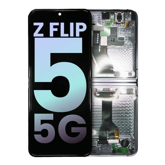 Replacement Inner OLED Assembly W/Frame Compatible For Samsung Galaxy Z Flip 5 5G (US & International) (SP) (Graphite)