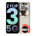 thumbnail image 1 of Replacement Inner OLED Assembly With Frame Compatible With Samsung Galaxy Z Flip 3 5G (Service Pack) (Cream), 1 of 1