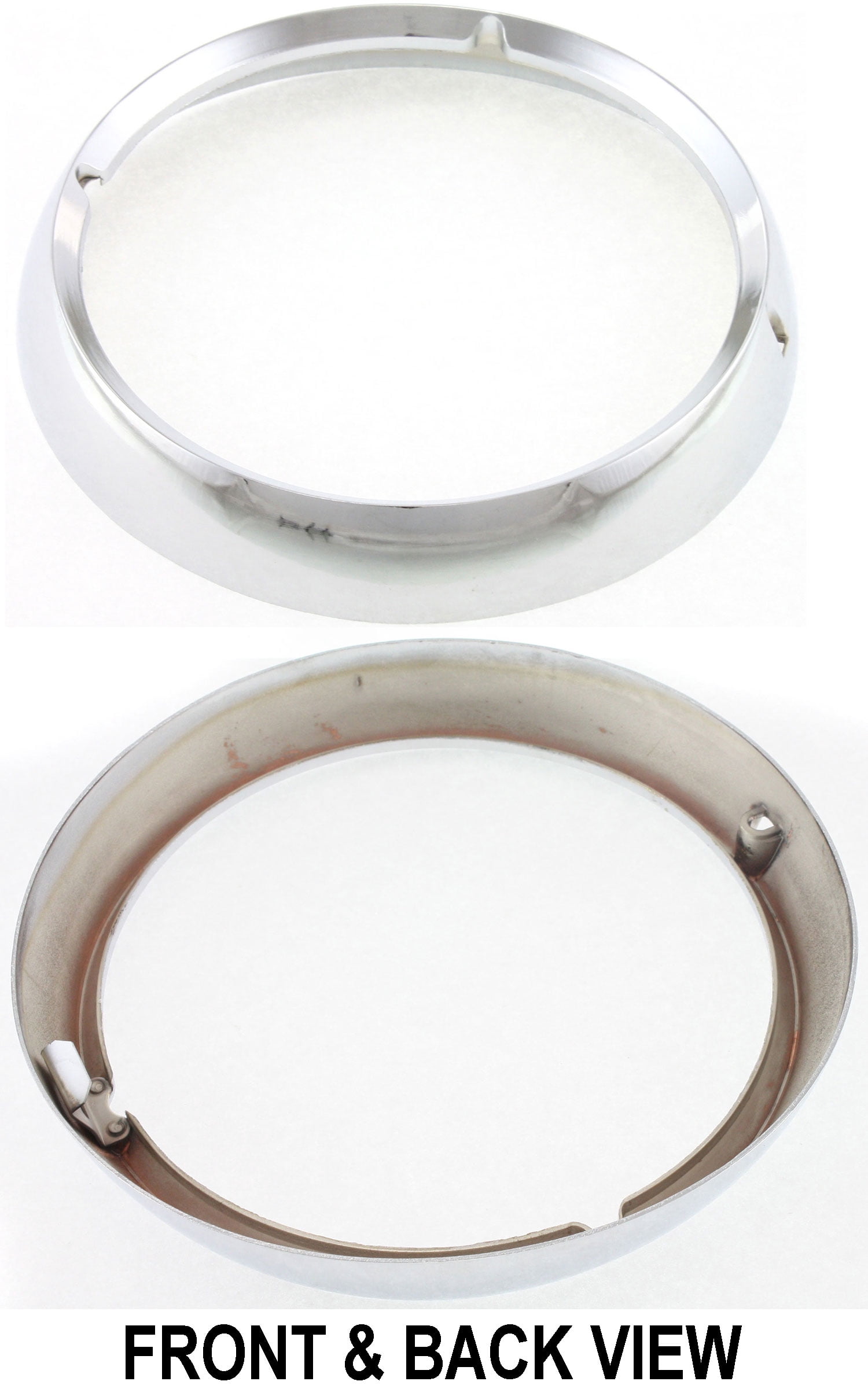 Replacement J073301 Headlight Door Compatible For 1971-1983 Jeep CJ5 1971, 1975 CJ6 Left Driver or Right Passenger Chrome