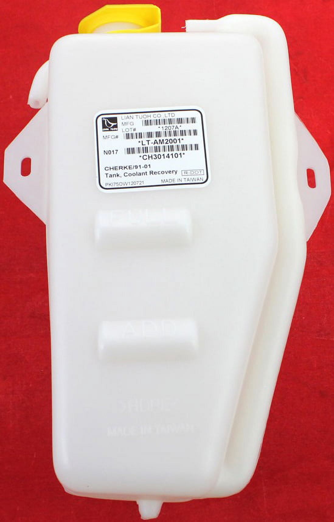 Replacement J161301 Coolant Reservoir Compatible with 1991-2001 Jeep Cherokee 1991-1992 Comanche