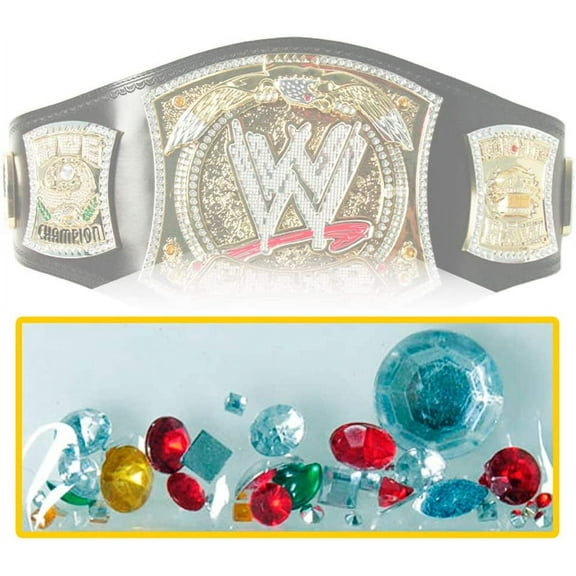 Replacement Jewels Compatible with Adult Size Spinning WWE Championship Replica Belt