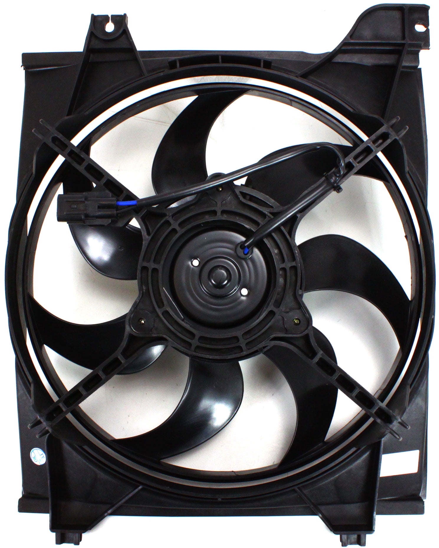 Replacement K160911 Cooling Fan Assembly Compatible with 2006-2007 Kia Rio Rio5 Radiator