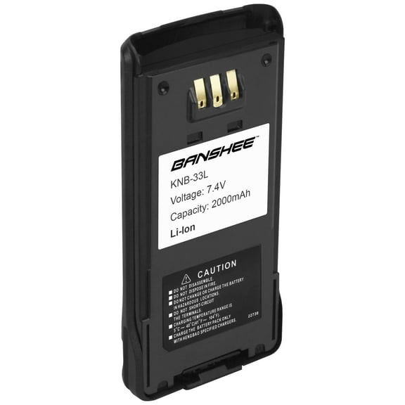 Replacement Kenwood KNB-33L 2000 mAh Li-ion Battery for TK-5210GK2, TK-5210GK3