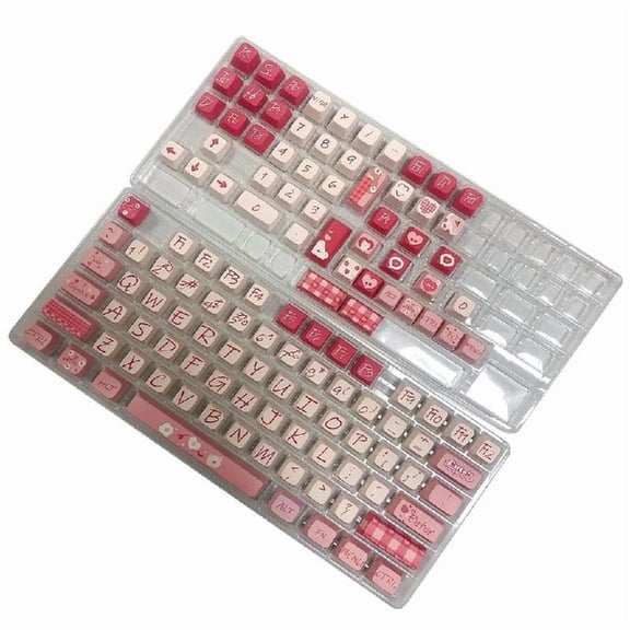 Replacement Key Caps Set 126pcs PBT Heat Sublimation for Mechanical Keyboard