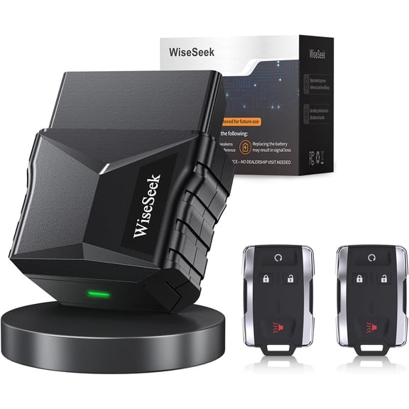 Replacement Key Fob: OBD Remote Start DIY Keyless Entry Compatible with 2015-2021 Silverado 1500 Sierra Canyon Colorado Chevy/GMC M3N32337100, 2 Set