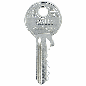 Replacement Key for Ahrend G23347