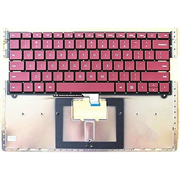 Replacement Keyboard Only Compatible For Microsoft Surface Laptop 1 / Laptop 2 13.5" (1769) (Red)