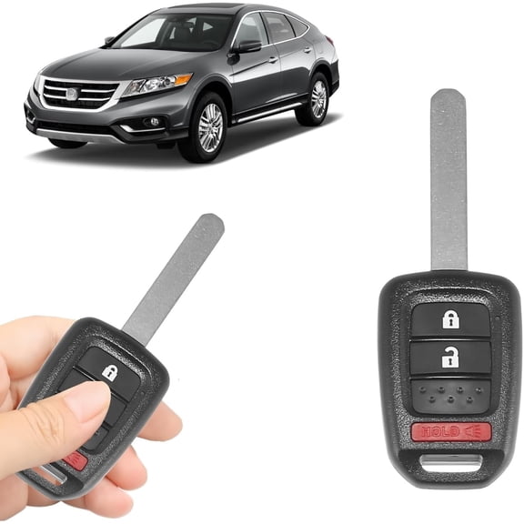 Replacement Keyless Entry Remote Car Key Fob 313.8MHz for Compatible with Honda CR-V 2014-2016, for Crosstour 2013-2015, for Fit 2015-2020, 2+1 Button Straight Board, Built-in Chip MLBHLIK6-1T