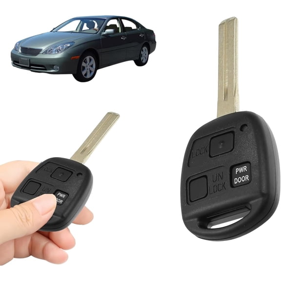 Replacement Keyless Entry Remote Car Key Fob 314.4 MHz for Lexus RX330 RX350 RX400h (2004-2009) - FCC ID HYQ12BBT, OE 89070-48820 - 3-Button Flip Key - 1 Pack, Black