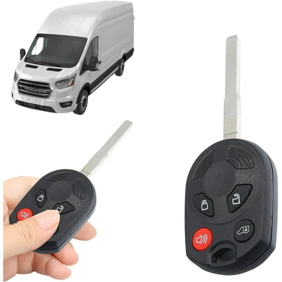 Replacement Keyless Entry Remote Car Key Fob 315MHz 4-Button for Ford Transit, for Transit-150, for Transit-250, for Transit-350 (2015-2020 Cargo & Passenger Van)-FCC ID: OUCD6000022