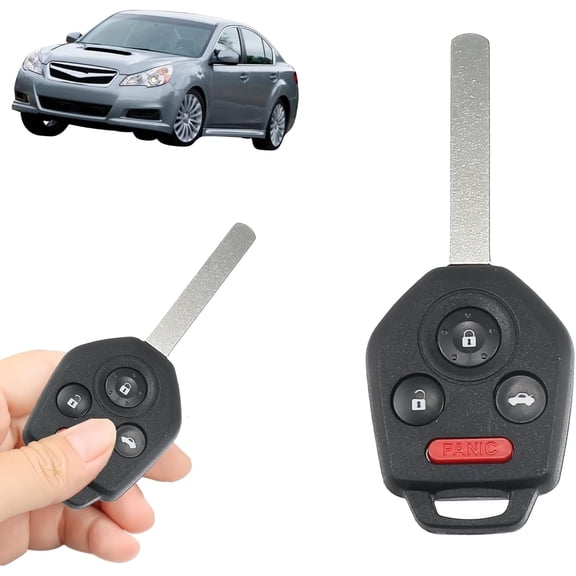 Replacement Keyless Entry Remote Car Key Fob 4-Button Smart Proximity Key Compatible with Subaru Outback 2010-2014 Legacy 2010-2014 | 433MHz 4D60 Chip FCC ID CWTWBU766 with Matching Code