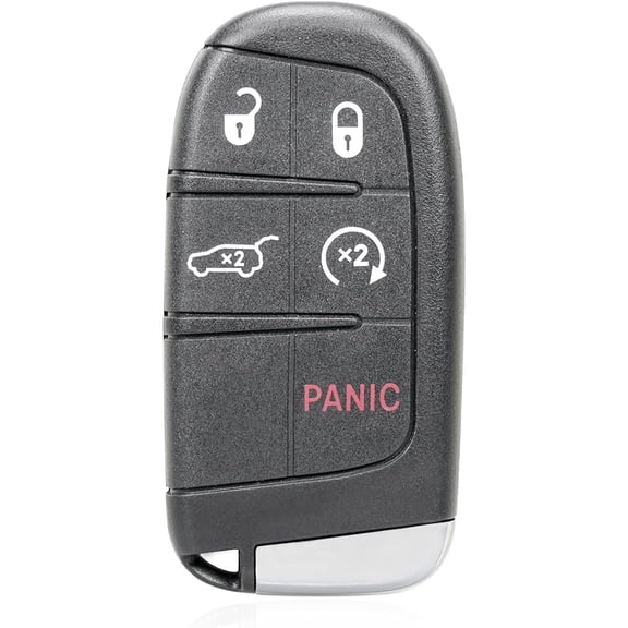 Replacement Keyless Entry Remote Car Key Fob M3N-40821302 433Mhz 4A Chip 5 Button for 2017-2020 Jeep Compass