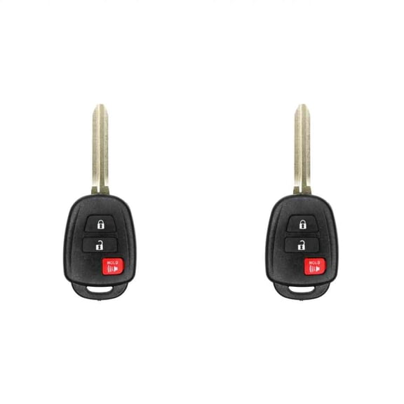 Replacement Keyless Remote Head Key Fob for Scion IQ 2014-2015 FCC MOZB52TH Part Number 89070-52G30 8907052G30 Pack of 2