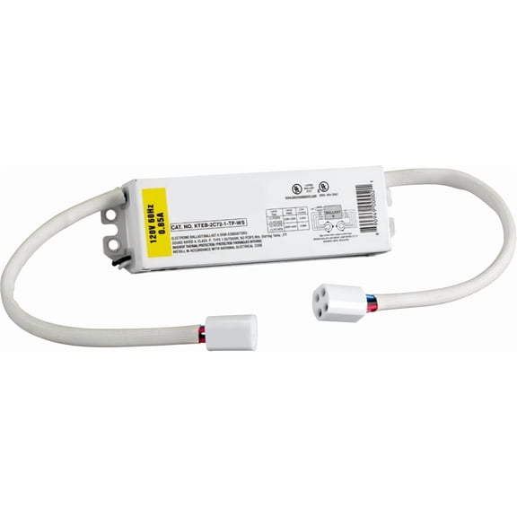 Replacement for Keystone KTEB-2C72-1-TP-WS 2 Lamp Circline Electronic Fluorescent Ballast with Normal Light Output, 120V Input with Rapid Start Operation, 0.80 Ballast Factor, UL-Approved