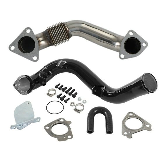 Replacement Kit & Passenger Up-Pipe & Intake Tube for Chevrolet GMC 2500 3500 LMM 6.6L Duramax 2007.5-2010