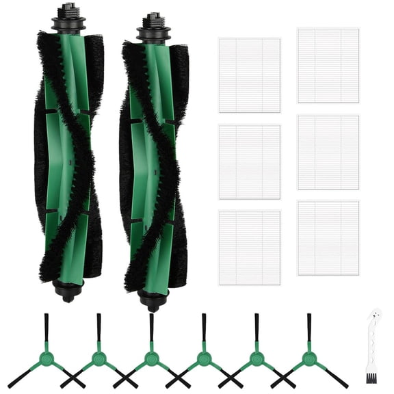 Replacement Kit for Roomba Combo Essential Vac Y0140 Y0110 Y0112 Q052 - Main Brush Roller Side Brushes Filters Cleaning Tool