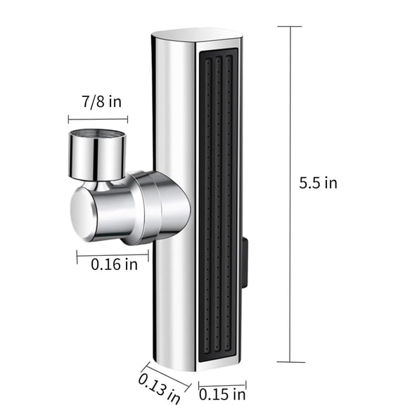 Replacement Kitchen Faucet Sprayer Head 3 Functions 360 Swivel