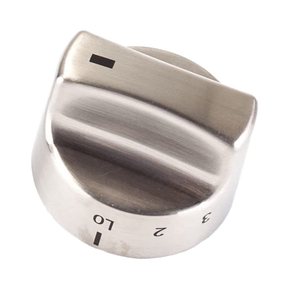 Replacement Knob 318282310 For Kenmore Stove Range Control Dial Silver Plastic Accessory