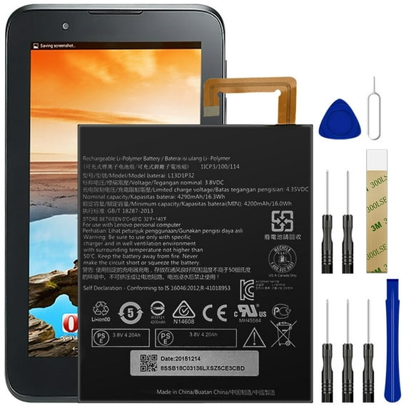 Replacement L13D1P32 Battery Tools For Lenovo Ideapad A8-50 A5500 XU120045-14011/TAB3 8" ZA170003US TB3-850F/Lepad A8-50 A5500 Tablet 5B19A4657T/A8 A5500-F 8In Tablet/Tab S8-50/Tab 2 A8-50F