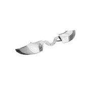 Replacement LB RB Trigger Bumper Buttons Compatible With Xbox One Elite Controller Silver