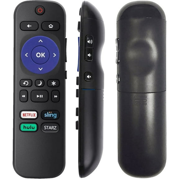 Replacement LC-RCRUS-18 Remote Control with Netflix/Sling/Hulu/Starz fit for Sharp Roku TV LC-32LB591U LC-32LB481 LC-32LB481C LC-32LB481U LC-32N4000U LC-40N4000U LC-43LB481 LC-43LB481C LC-43LB481U
