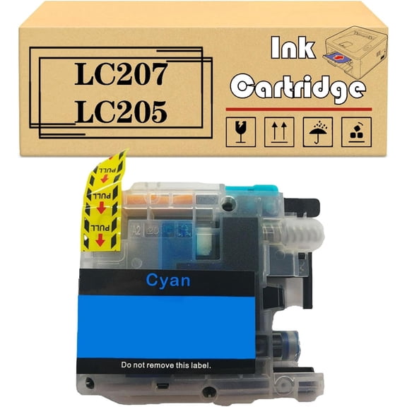 Replacement LC207 LC205 28ML Ink Cartridges Compatible for Brother MFC-J4620DW MFC-J4320DW MFC-J4420DW MFC-J5520DW MFC-J5620DW MFC-J5720DW Printers