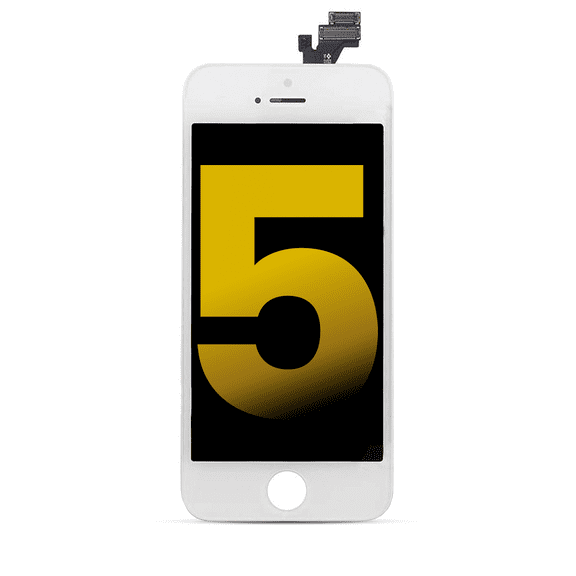 Replacement LCD Assembly Compatible For iPhone 5 (Premium) (White)