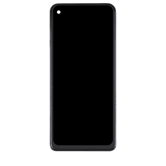 Replacement LCD Assembly With Frame Compatible For Motorola One Action (XT2013-1 / XT2013-2 / XT2013-4 / 2019) (Genuine OEM) (Denim Blue)