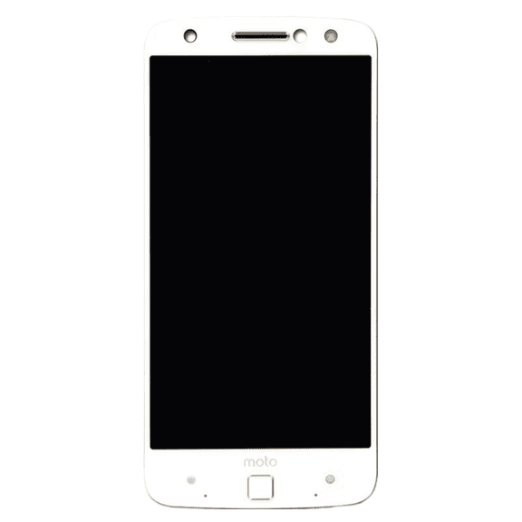 Replacement LCD Assembly With Frame Compatible With Motorola Moto Z Force Droid (XT1650-02 / 2016) (Genuine OEM) (White)