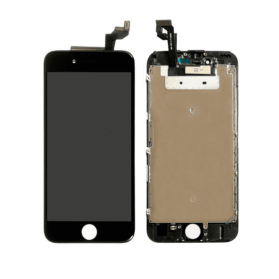 Replacement LCD Assembly With Steel Plate Compatible For iPhone 6S (Aftermarket: AQ7) (Black)