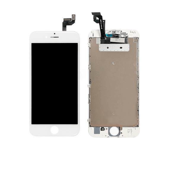 Replacement LCD Assembly With Steel Plate Compatible For iPhone 6S (Aftermarket: AQ7) (White)