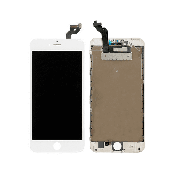 Replacement LCD Assembly With Steel Plate Compatible For iPhone 6S Plus (Aftermarket: AQ7) (White)